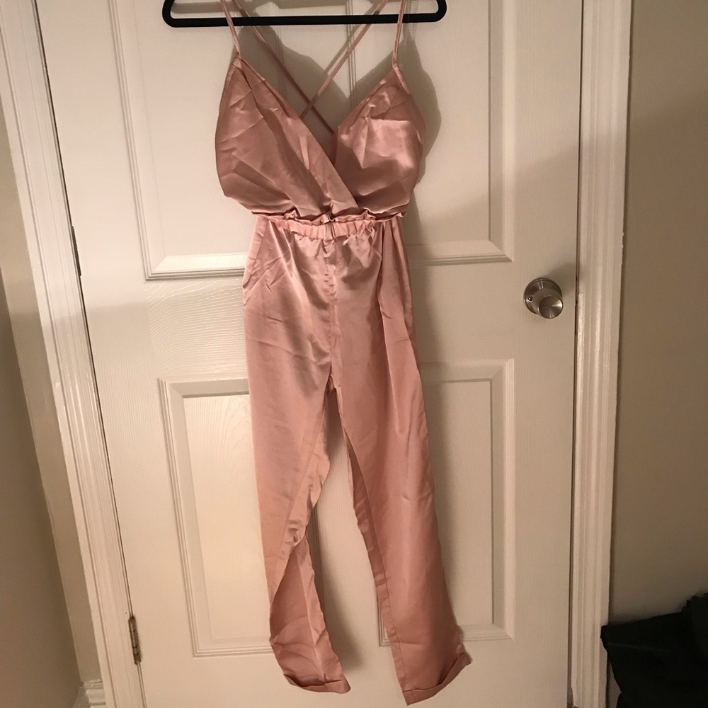 Never Worn Babyboo Scarlet Jumpsuit Dusty Pink
